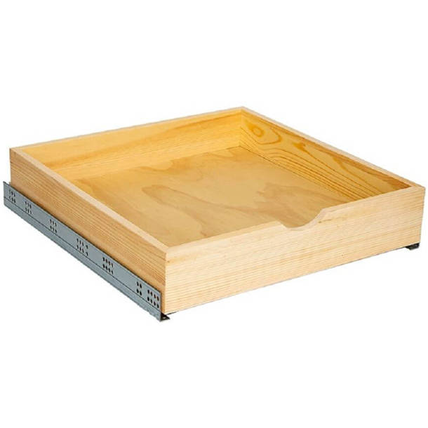 Rebrilliant Chrishaunda Wood Pull out Drawer Wayfair